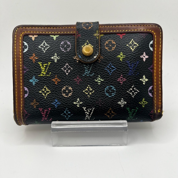 GUC Louis Vuitton Black Murakami Wallet - Picture 1 of 9
